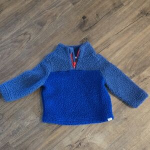 GAP Kids Two-Tone Blue Fleece Pullover
